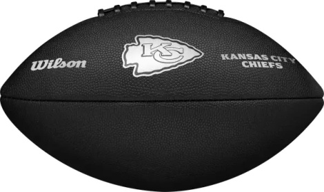 Мяч для американского футбола Wilson NFL TEAM METALLIC PREMIERE KC OF черный Размер 9 WF4015816XBOF