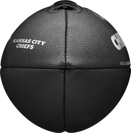 Мяч для американского футбола Wilson NFL TEAM METALLIC PREMIERE KC OF черный Размер 9 WF4015816XBOF