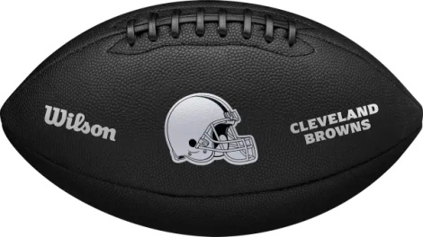 Мяч для американского футбола Wilson NFL TEAM METALLIC PREMIERE CL OF черный Размер 9 WF4015808XBOF