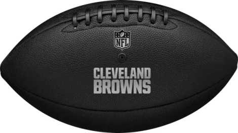 Мяч для американского футбола Wilson NFL TEAM METALLIC PREMIERE CL OF черный Размер 9 WF4015808XBOF