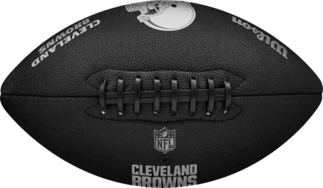 Мяч для американского футбола Wilson NFL TEAM METALLIC PREMIERE CL OF черный Размер 9 WF4015808XBOF