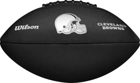Мяч для американского футбола Wilson NFL TEAM METALLIC PREMIERE CL OF черный Размер 9 WF4015808XBOF
