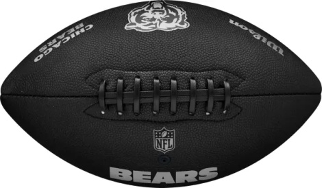 Мяч для американского футбола Wilson NFL TEAM METALLIC PREMIERE CH OF черный Размер 9 WF4015806XBOF