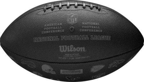 М'яч для американського футболу Wilson NFL 32 TEAM FOOTBALL чорний Розмір 9 WF4015701XBOF