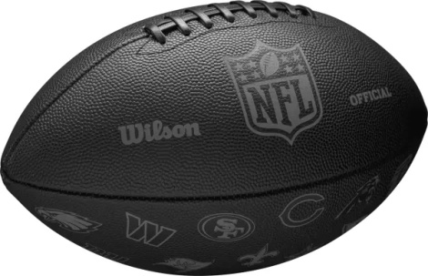 М'яч для американського футболу Wilson NFL 32 TEAM FOOTBALL чорний Розмір 9 WF4015701XBOF