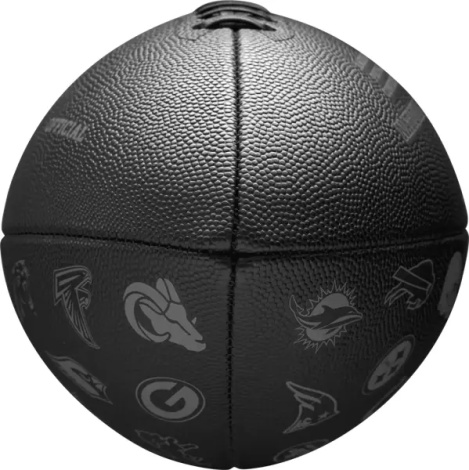 М'яч для американського футболу Wilson NFL 32 TEAM FOOTBALL чорний Розмір 9 WF4015701XBOF