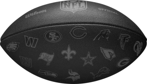 М'яч для американського футболу Wilson NFL 32 TEAM FOOTBALL чорний Розмір 9 WF4015701XBOF