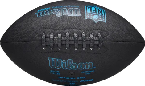 Мяч для американского футбола Wilson NFL IGNITION PRO ECO черно-голубой Размер 9 WF3011102XBOF