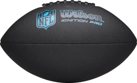 Мяч для американского футбола Wilson NFL IGNITION PRO ECO черно-голубой Размер 9 WF3011102XBOF