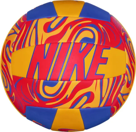 Волейбольний м'яч Nike ALL COURT LITE VOLLEYBALL DEFLATED помаранчево-синьо-червоний Розмір 5 N.100.9071.807.05