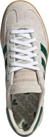 Кеды женские Adidas HANDBALL SPEZIAL бежево-темно-зеленые JS0242