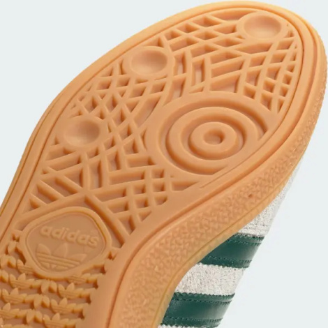 Кеды женские Adidas HANDBALL SPEZIAL бежево-темно-зеленые JS0242