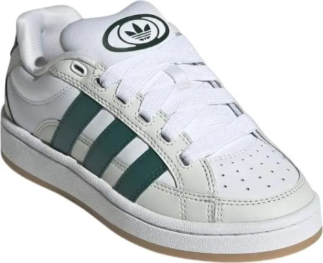 Кроссовки детские Adidas CAMPUS 00S BETA бело-темно-зеленые JQ7394
