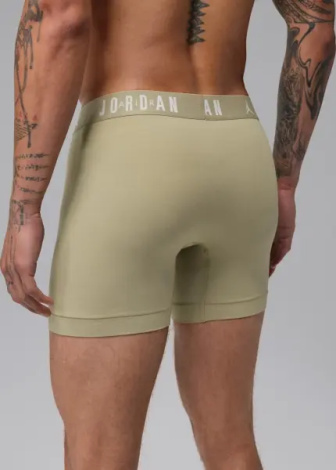 Трусы (боксерки) Nike JORDAN FLIGHT COTTON ESSENTIALS BOXER BRIEFS хаки, светло-коричневые, коричневые (3 штуки) JM0839-X0L