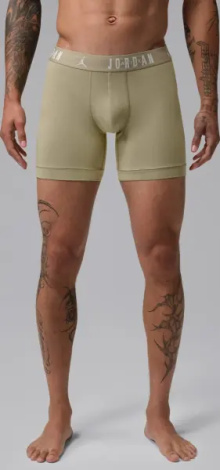 Трусы (боксерки) Nike JORDAN FLIGHT COTTON ESSENTIALS BOXER BRIEFS хаки, светло-коричневые, коричневые (3 штуки) JM0839-X0L