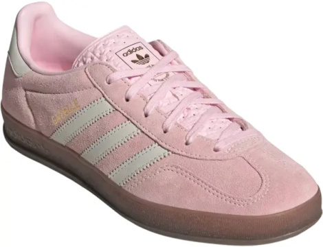 Кеды женские Adidas GAZELLE INDOOR светло-розово-белые JI2716