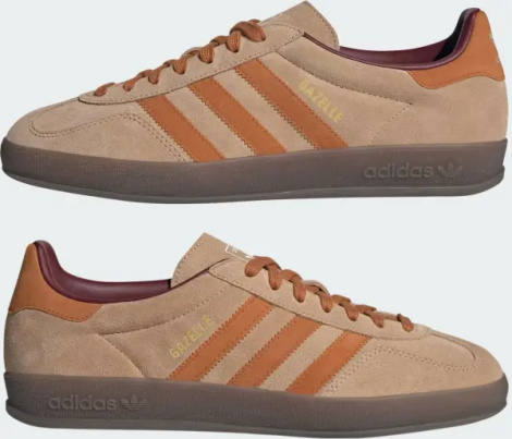 Кеды Adidas GAZELLE INDOOR коричневые JH5412