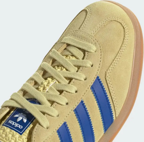 Кеды Adidas GAZELLE INDOOR желто-синие JH5406