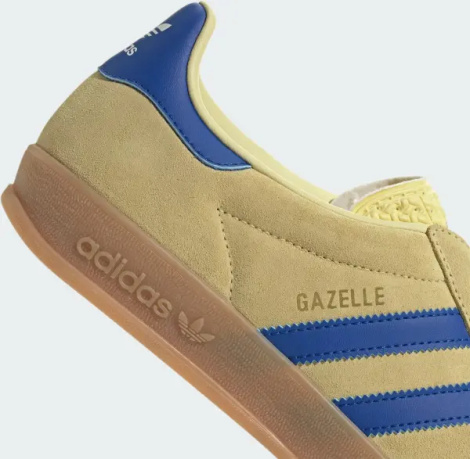 Кеды Adidas GAZELLE INDOOR желто-синие JH5406