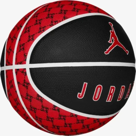 Баскетбольний м'яч Nike JORDAN PLAYGROUND 2.0 8P DEFLATED червоно-чорний Розмір 7 J.100.8255.673.07