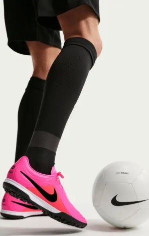 Сороконожки (шиповки) Nike TIEMPO MAESTRO ACADEMY TF розово-красные IQ2388-901