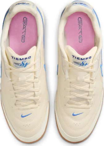 Футзалки (бампи) Nike TIEMPO STREETGATO PRM бежево-блакитні IO9951-149
