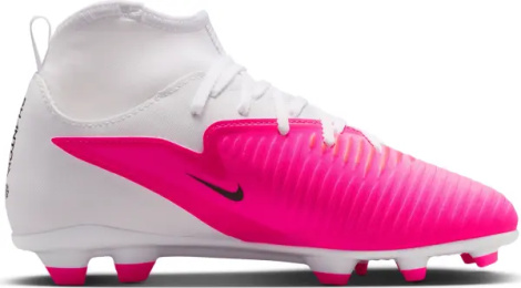 Бутсы детские Nike JR PHANTOM 6 HIGH CLUB FG/MG бело-розовые IH1791-901