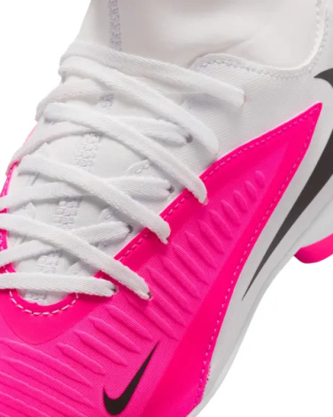 Бутсы детские Nike JR PHANTOM 6 HIGH CLUB FG/MG бело-розовые IH1791-901