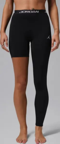 Лосины женские Nike JORDAN SPORT HIGH-RISE SINGLE-LEG BASKETBALL LEGGINGS (LEFT) черные IF2275-010