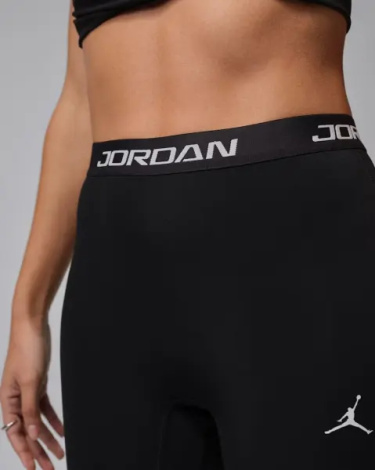 Лосины женские Nike JORDAN SPORT HIGH-RISE SINGLE-LEG BASKETBALL LEGGINGS (LEFT) черные IF2275-010