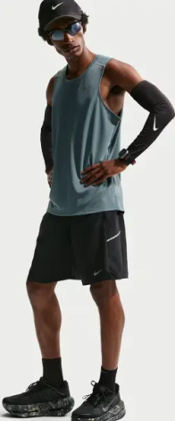 Шорти для бігу Nike MILER DRI-FIT 23CM UNLINED чорні IF2076-010