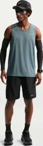 Шорти для бігу Nike MILER DRI-FIT 23CM UNLINED чорні IF2076-010