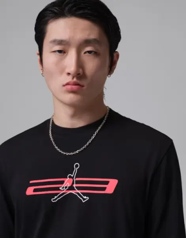 Світшот Nike JORDAN SPORT DRI-FIT GRAPHIC чорно-червоний IF0855-010