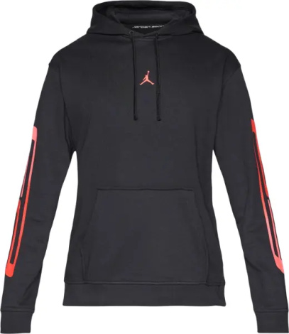 Худі Nike JORDAN SPORT CROSSOVER DRI-FIT FLEECE GRAPHIC чорно-червоне IF0851-010