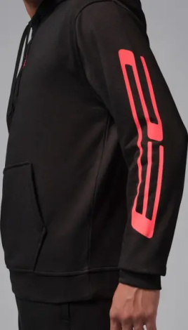 Худі Nike JORDAN SPORT CROSSOVER DRI-FIT FLEECE GRAPHIC чорно-червоне IF0851-010