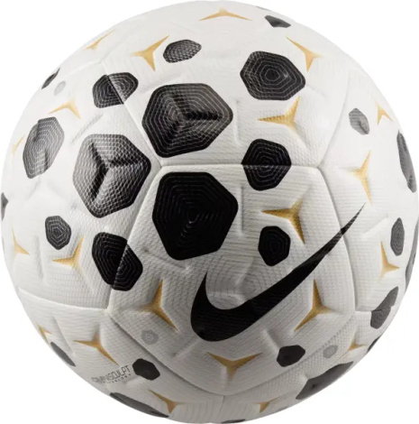 Футбольный мяч Nike ACADEMY PLUS бело-черно-золотой Размер 4 HV4392-100