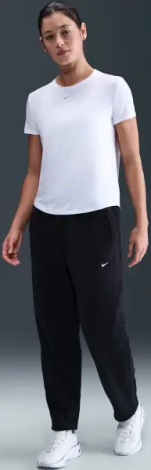 Спортивные штаны женские Nike ONE THERMA-FIT MID-RISE FLEECE черные HV3707-010