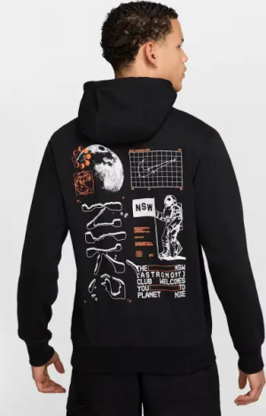 Худі Nike CLUB FRENCH TERRY чорне HQ8594-010