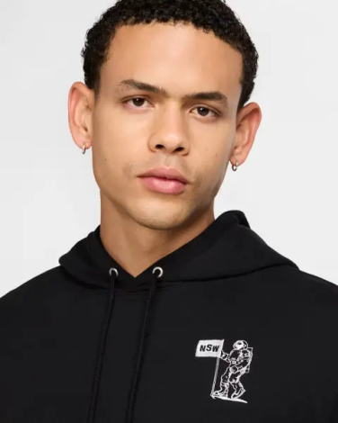 Худі Nike CLUB FRENCH TERRY чорне HQ8594-010