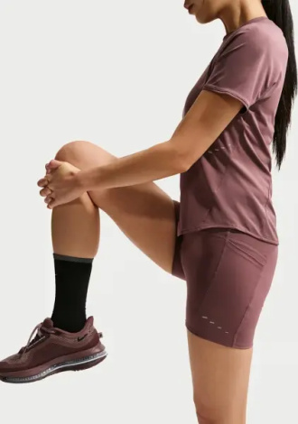 Шорти для бігу жіночі Nike DRI-FIT SWIFT HIGH-WAISTED 4" TIGHT коричневі HJ2258-502