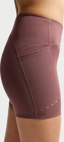 Шорти для бігу жіночі Nike DRI-FIT SWIFT HIGH-WAISTED 4" TIGHT коричневі HJ2258-502