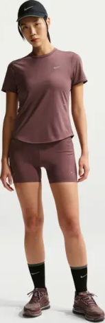 Шорти для бігу жіночі Nike DRI-FIT SWIFT HIGH-WAISTED 4" TIGHT коричневі HJ2258-502