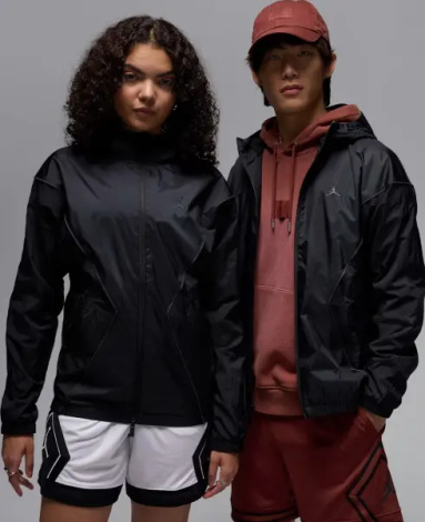 Ветровка Nike JORDAN BROOKLYN HOODED DRAFT черная HF9333-010