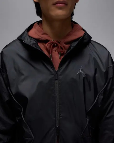 Ветровка Nike JORDAN BROOKLYN HOODED DRAFT черная HF9333-010
