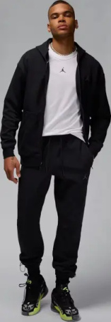 Спортивный костюм Nike JORDAN SPORT HOOP FLEECE DRI-FIT черный FV8602-010&FV8604-010