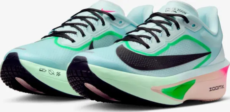 Кроссовки беговые женские Nike ZOOM FLY 6 голубо-зелено-розовые FN8455-402