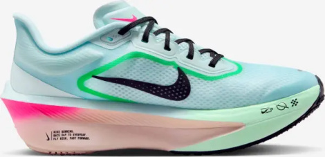 Кроссовки беговые женские Nike ZOOM FLY 6 голубо-зелено-розовые FN8455-402