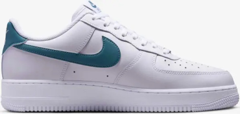 Кросівки Nike AIR FORCE 1 07 біло-темно-бірюзові FJ4146-114