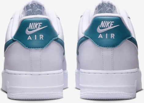 Кросівки Nike AIR FORCE 1 07 біло-темно-бірюзові FJ4146-114