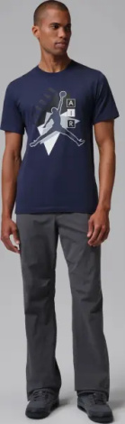 Футболка Nike AIR JORDAN GRAPHIC TEE темно-синя FD7031-410